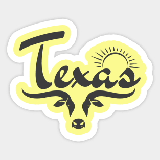 Texas-Longhorns and Sunshine Sticker